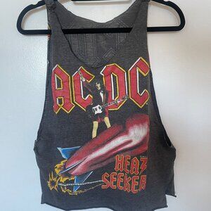 Vintage AC/DC World Tour 1988 Muscle T-Shirt | Cut-Off Sleeves